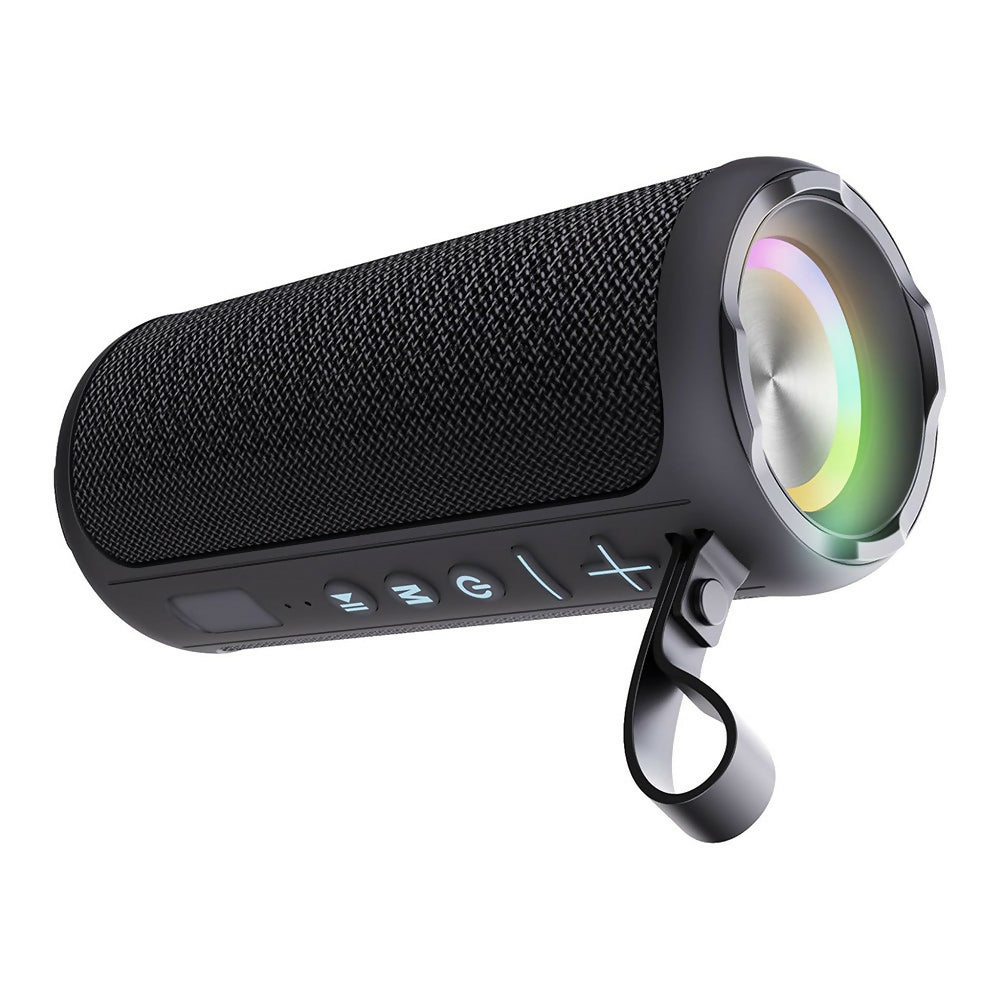 Kraftfuld Bluetooth-højttaler med HD-lyd / LED-belysning / IPX6-vandtæt / Bluetooth 5.1 og multipairing-funktion / 20 W dual-speaker subwoofer
